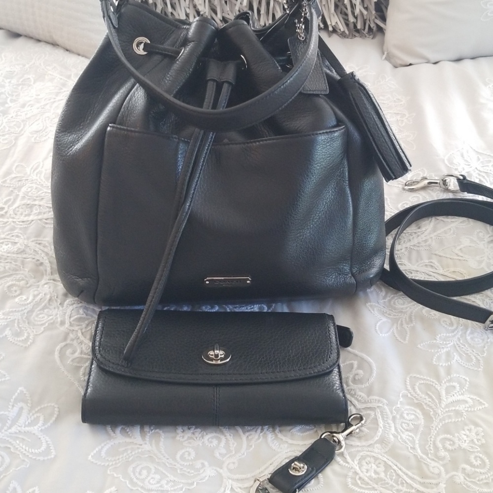 Coach handbag Wallet and keychain